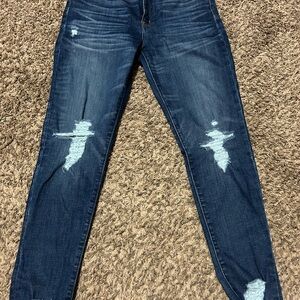 Women's Madewell 9” High Rise Distressed Blue Jeans